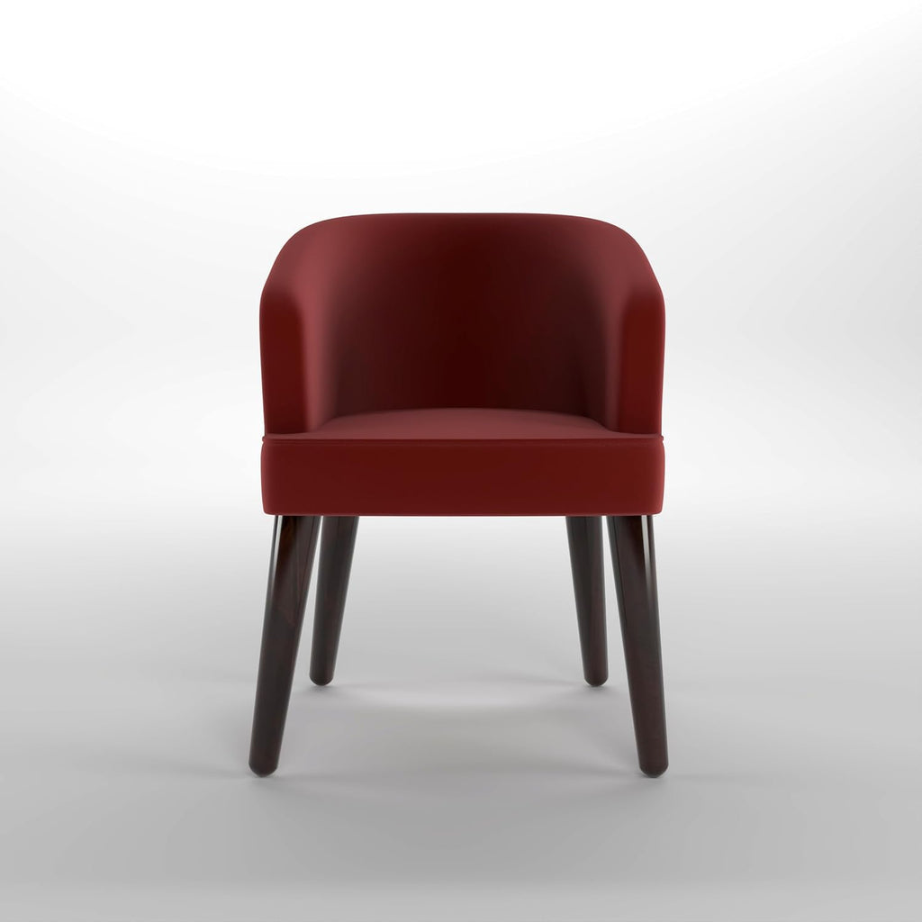 GFH Mid-Century Velvet Tufted Armchair with Brown Legs Fabric Velvet Accent Arm Chair for Living Room Bedroom Office