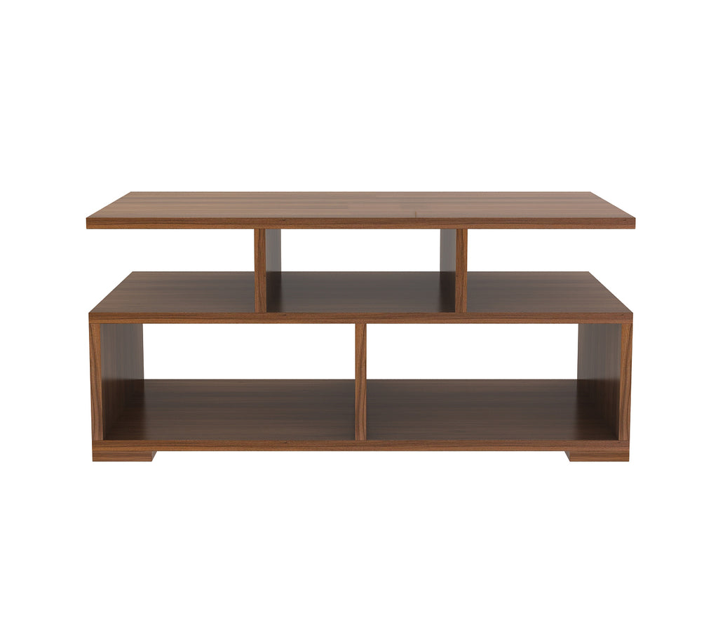 Eden Engineered Wood Coffee Table with Open Shelves