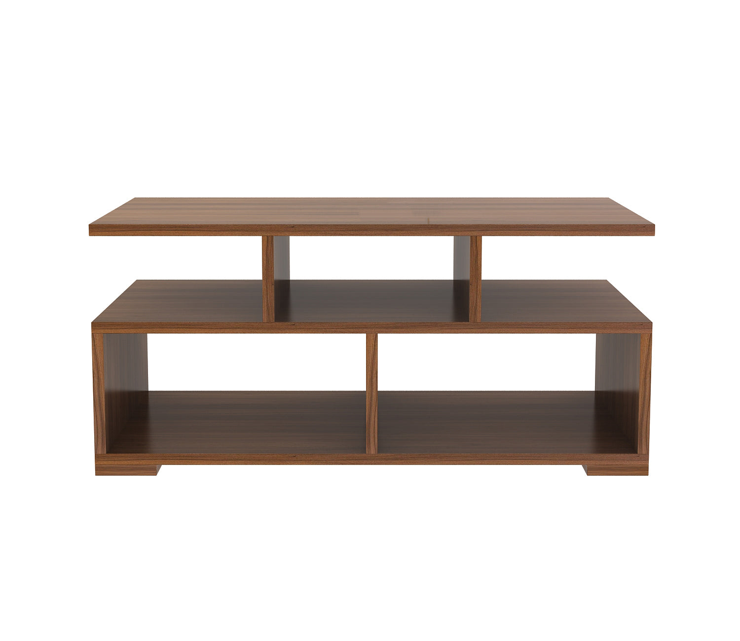 Eden Engineered Wood Coffee Table with Open Shelves
