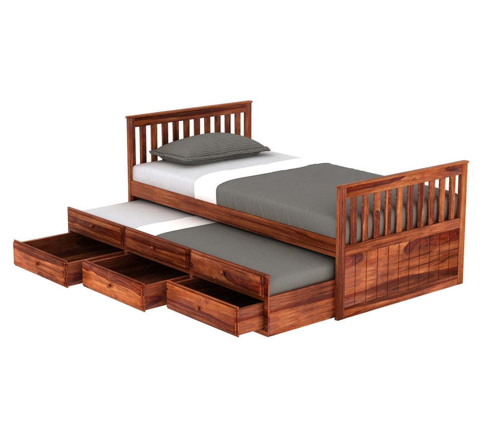 Nathan Kids Trundle Bed With Storage