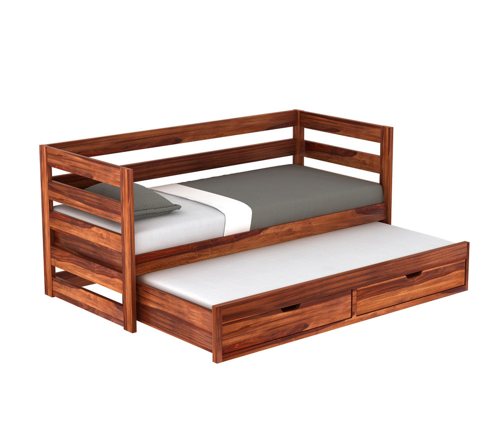 Isaiah Kids Trundle Bed With Storage