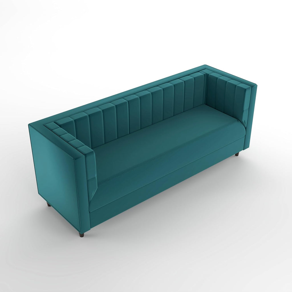 GFH Premium Velvet Fabric Sofa 3 Seater Sofa | Three Seater Sofa for Living Room Guest Room Office