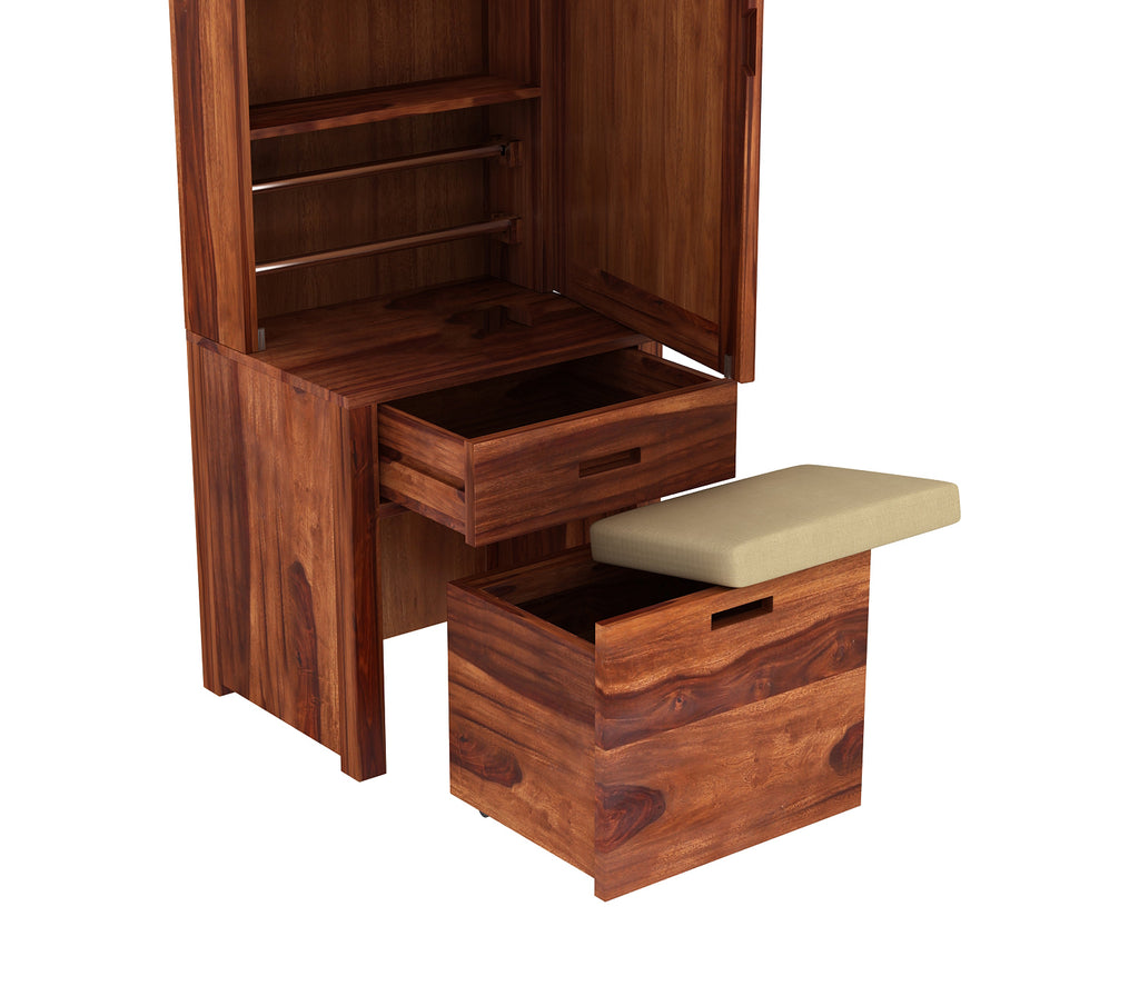 Julius Dressing Table With Storage Stool