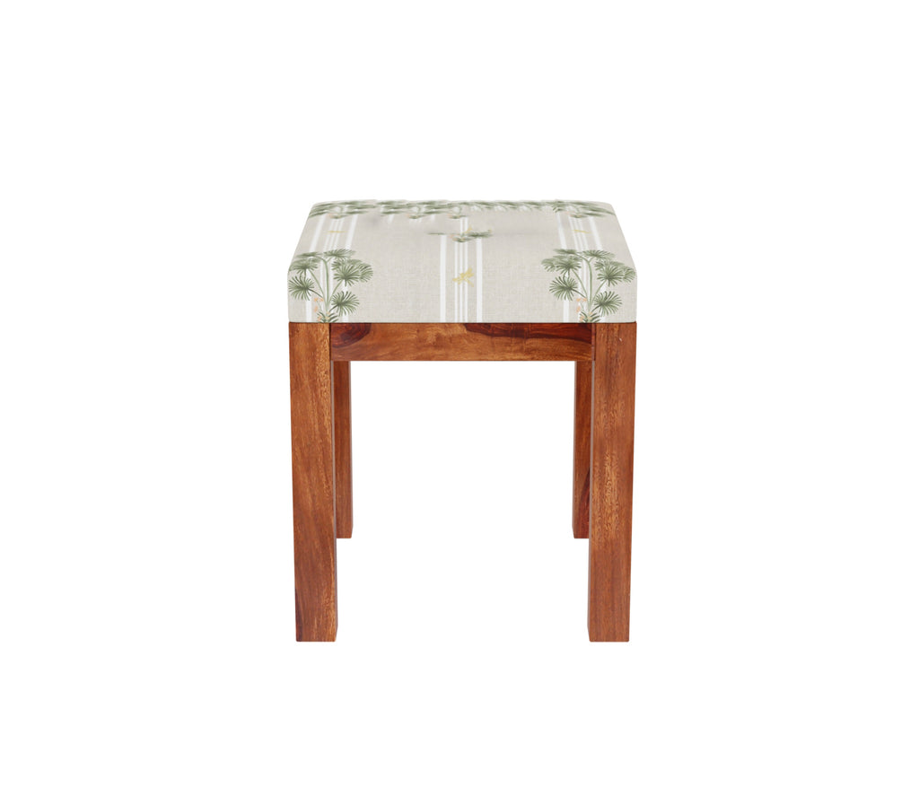 Kameron Sheesham Wood Dressing Table with Storage Drawers and Stool