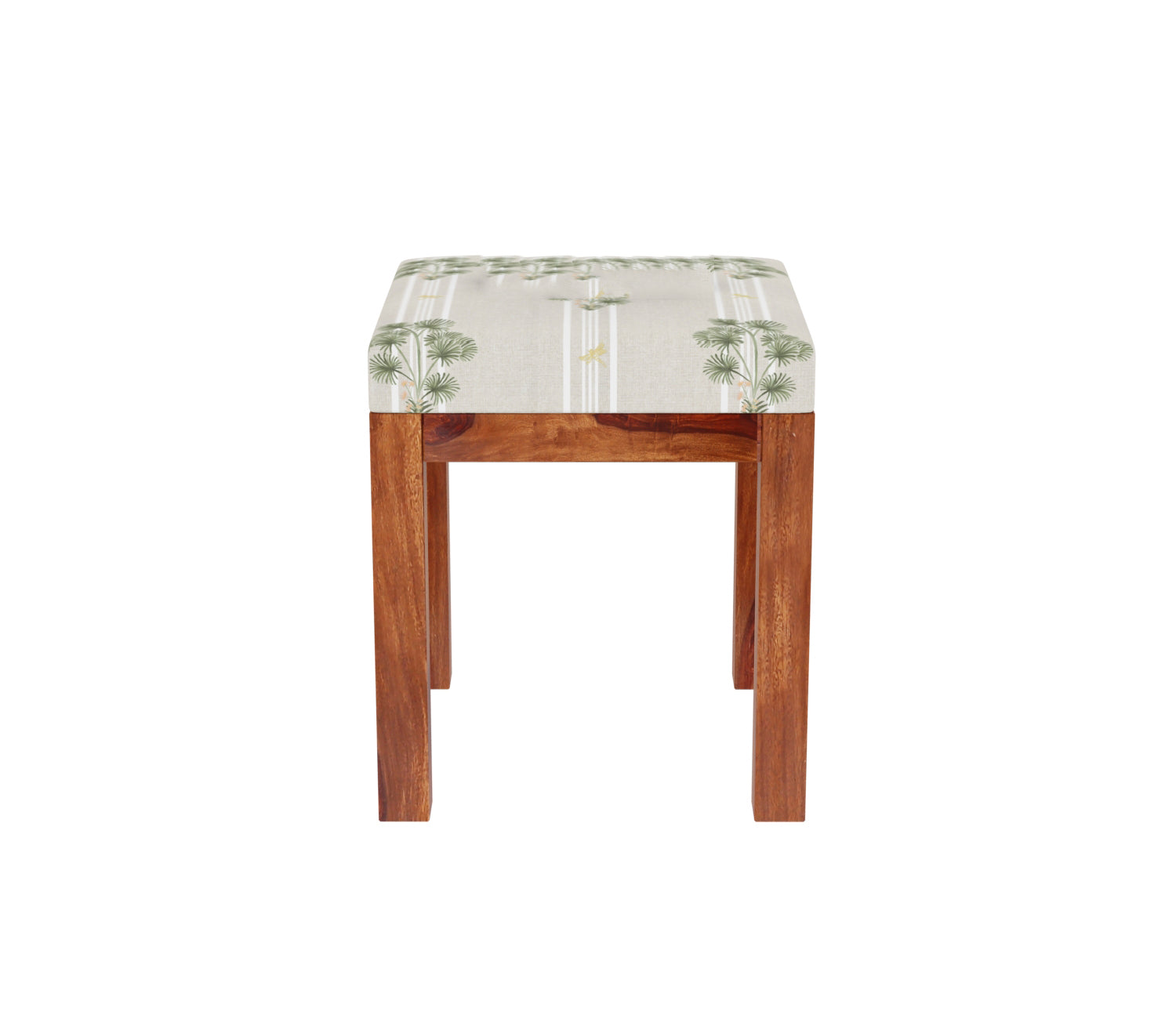 Kameron Sheesham Wood Dressing Table with Storage Drawers and Stool