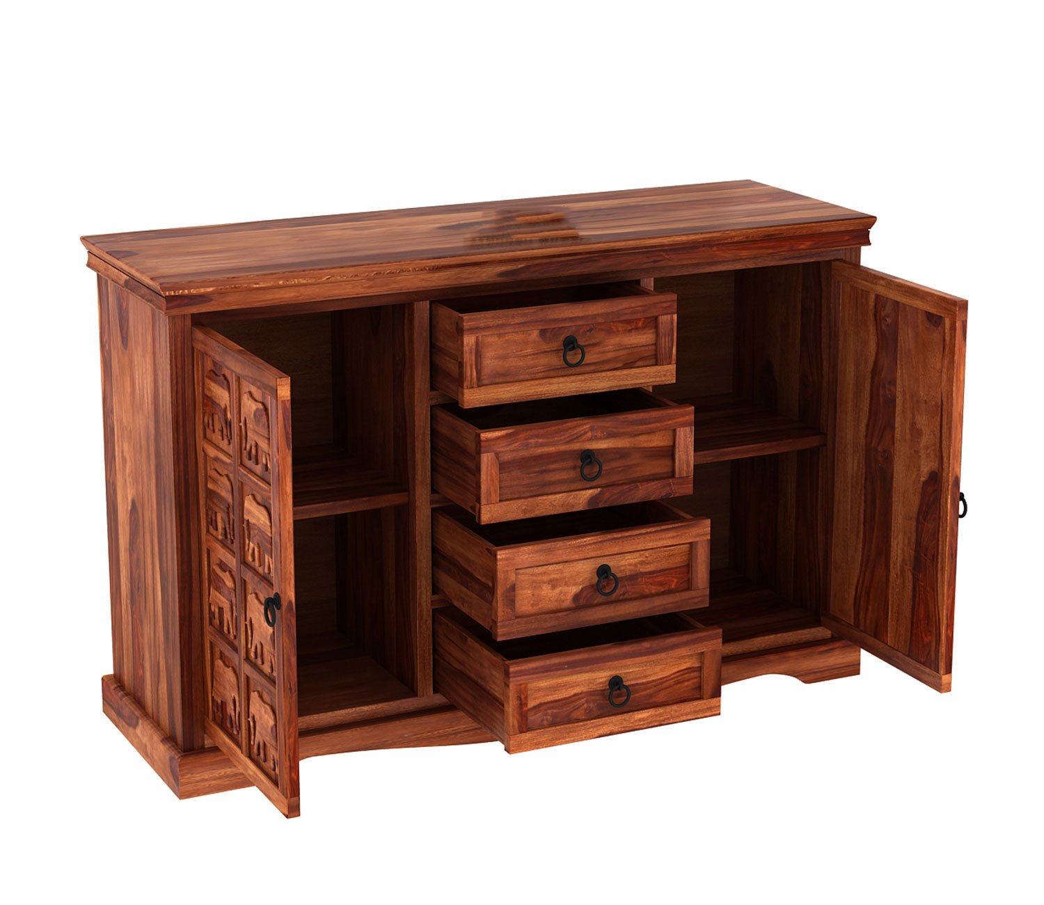 Emerson Sheesham Wooden Cabinet and Sideboard