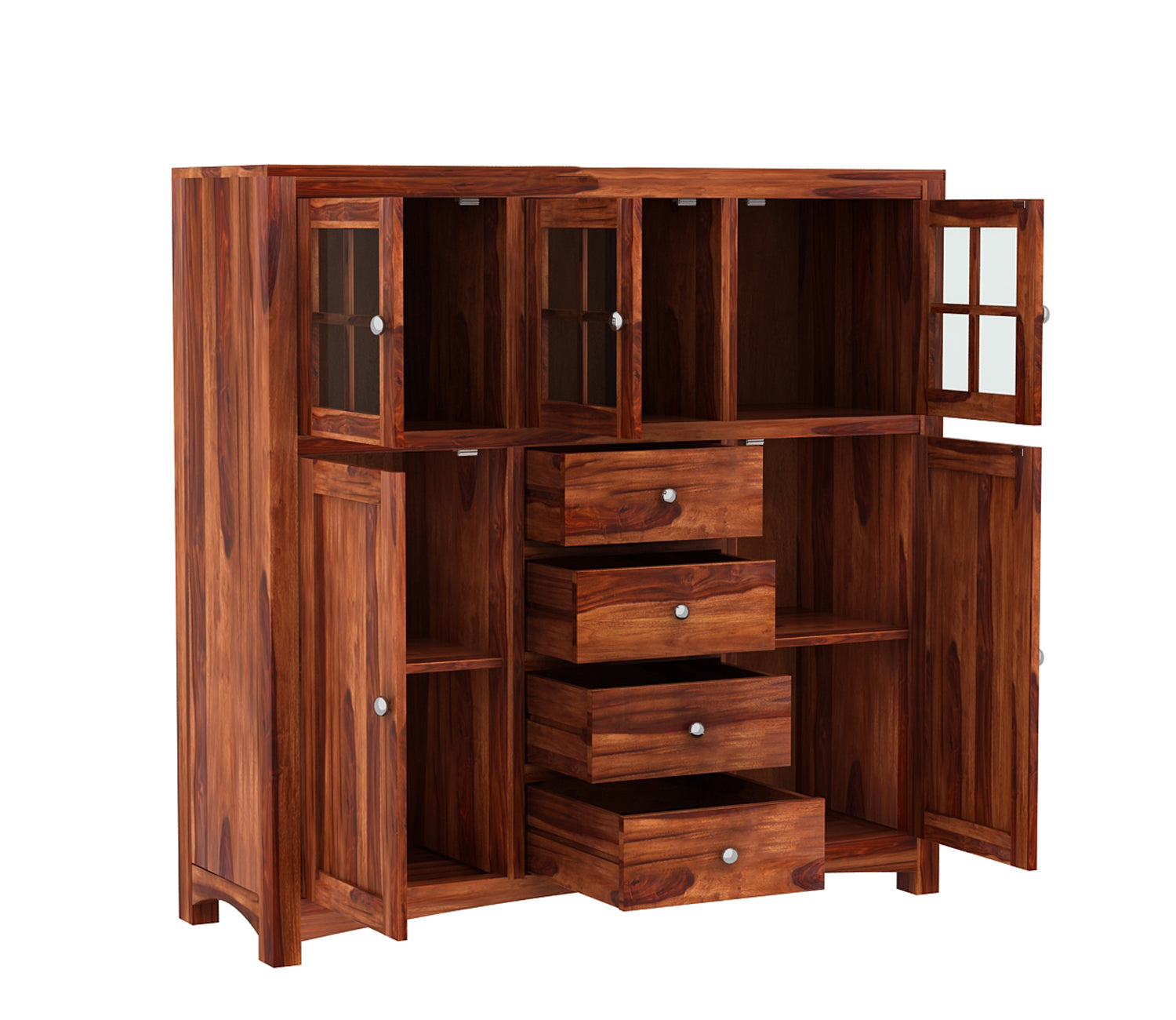 Ismael Sheesham Wood Storage Cabinet