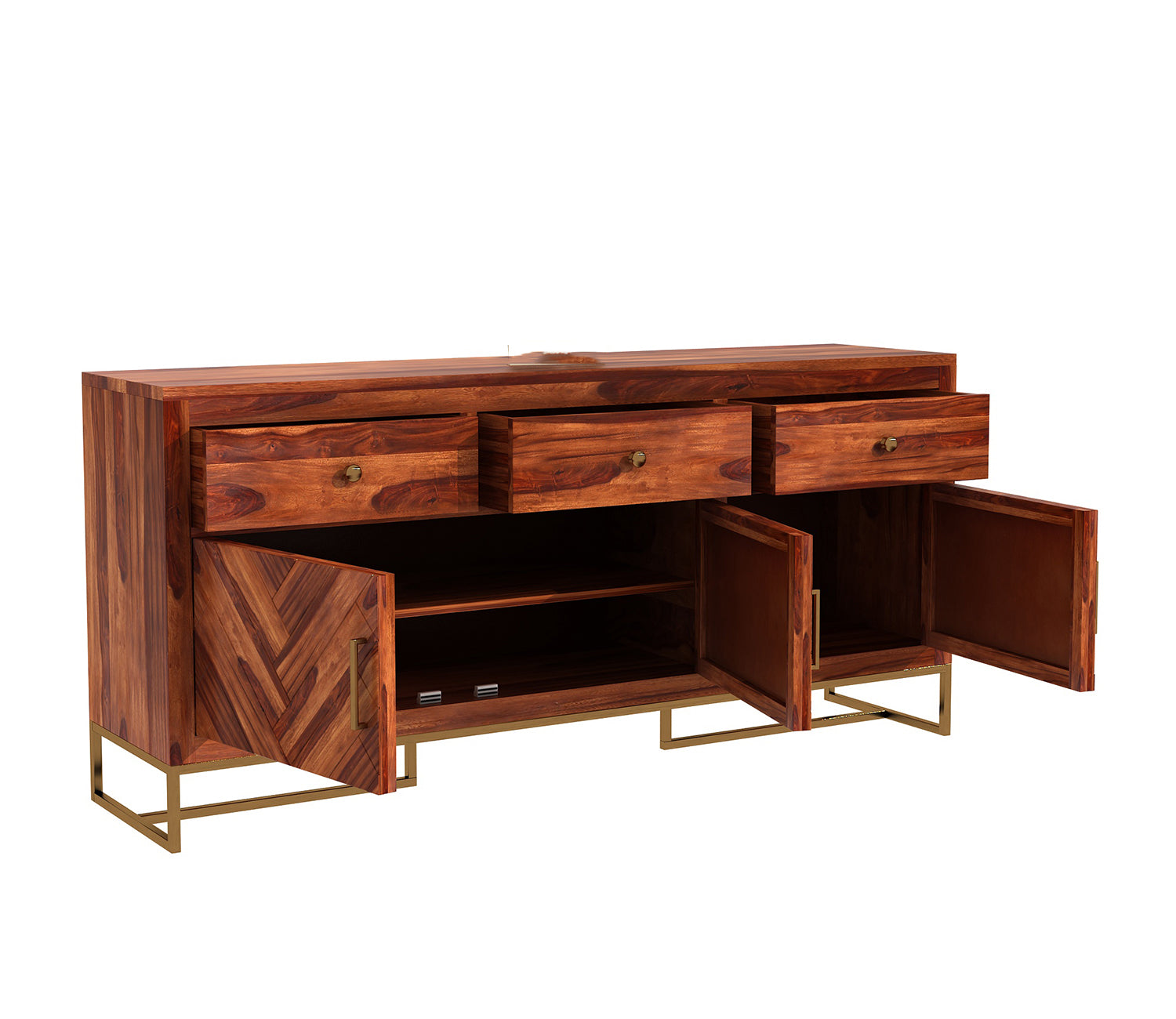 Zayn Sheesham Wood Cabinet and Sideboard