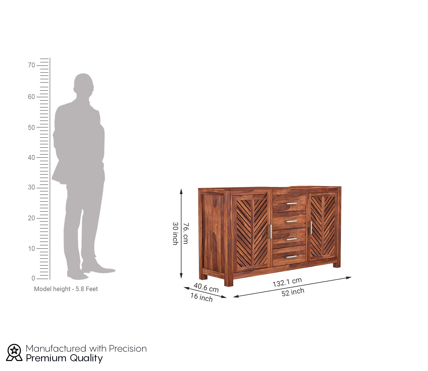Avery Sheesham wood Sideboard and Cabinet