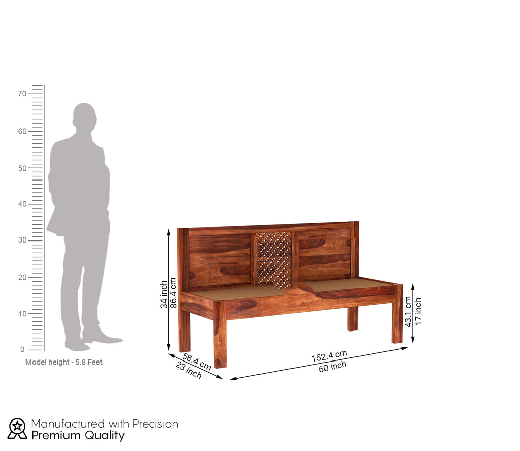 Zayden Bench With Back Rest
