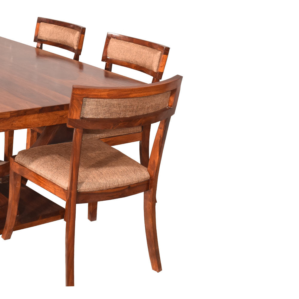Finley Solid Wood Six Seater Dining Table