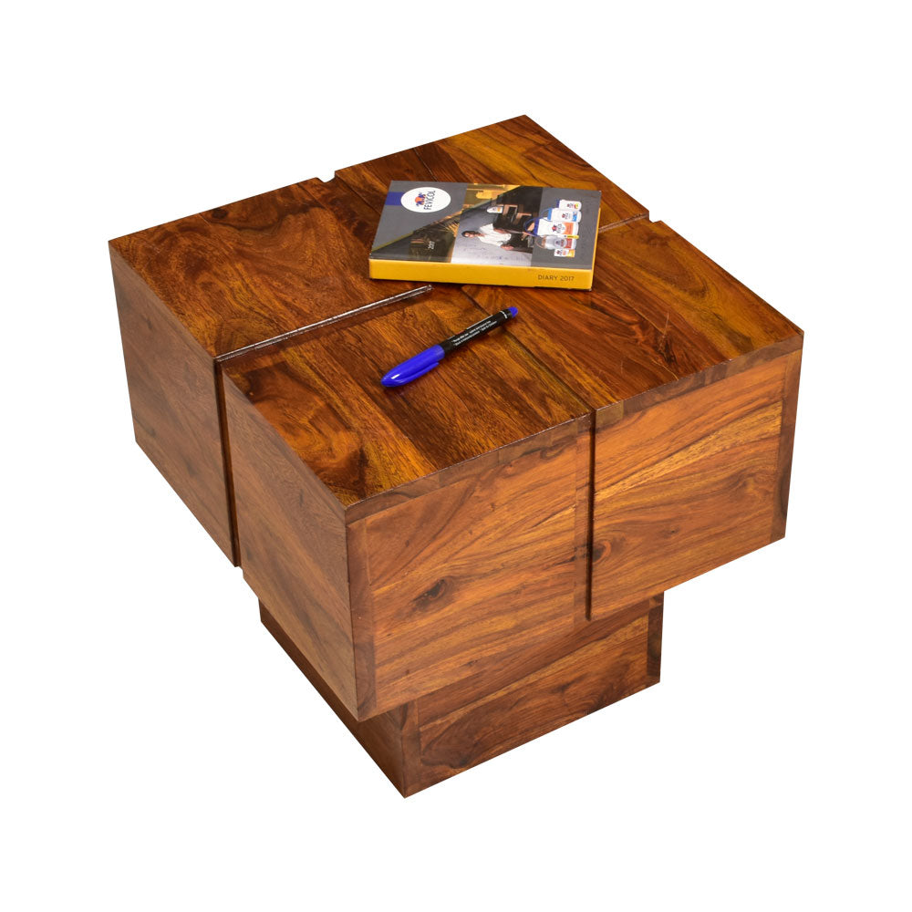 Marianna Wooden Peg Side Table