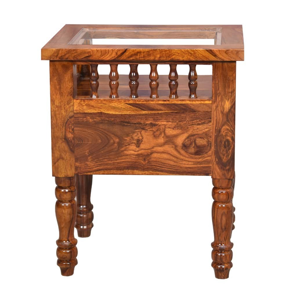 Alaina Wood Parish Sheesham Bed Side Table