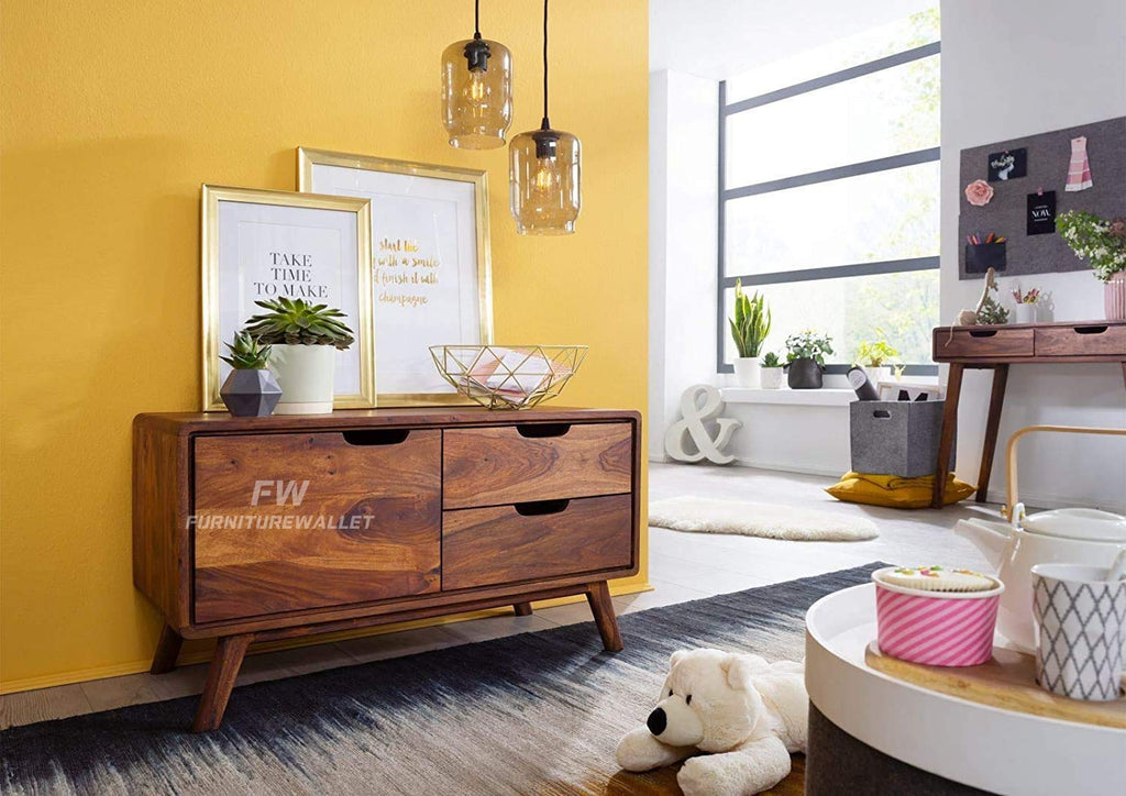 Amara Kitchen Side Board with 2 Drawers & 1 Cabinet Storage