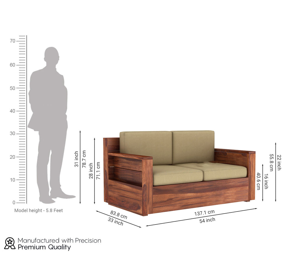 Ava Wooden Sofa 3+1+1