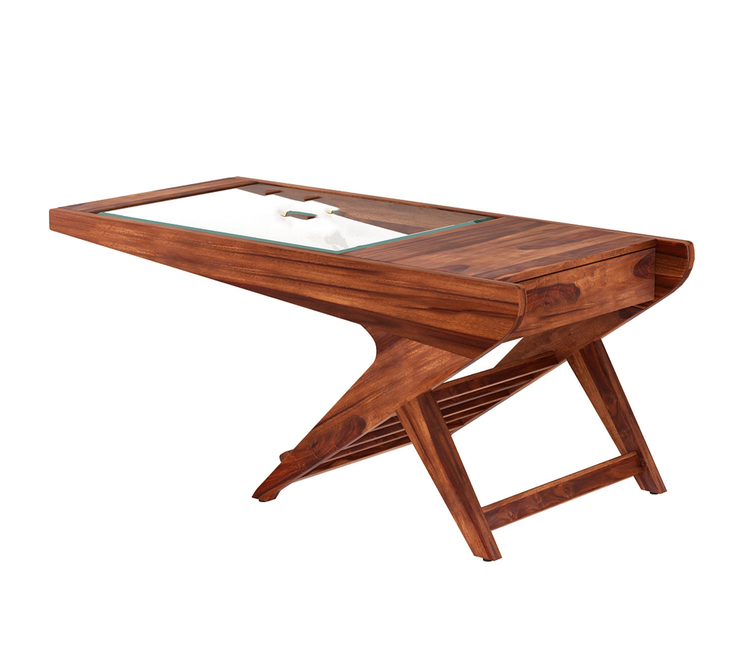 Natalia Glass Top Coffee Table