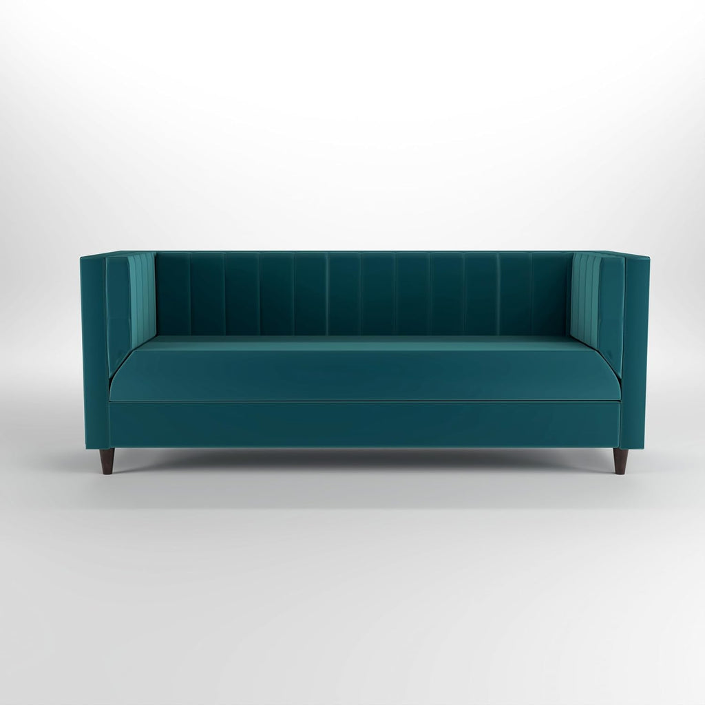 GFH Premium Velvet Fabric Sofa 3 Seater Sofa | Three Seater Sofa for Living Room Guest Room Office