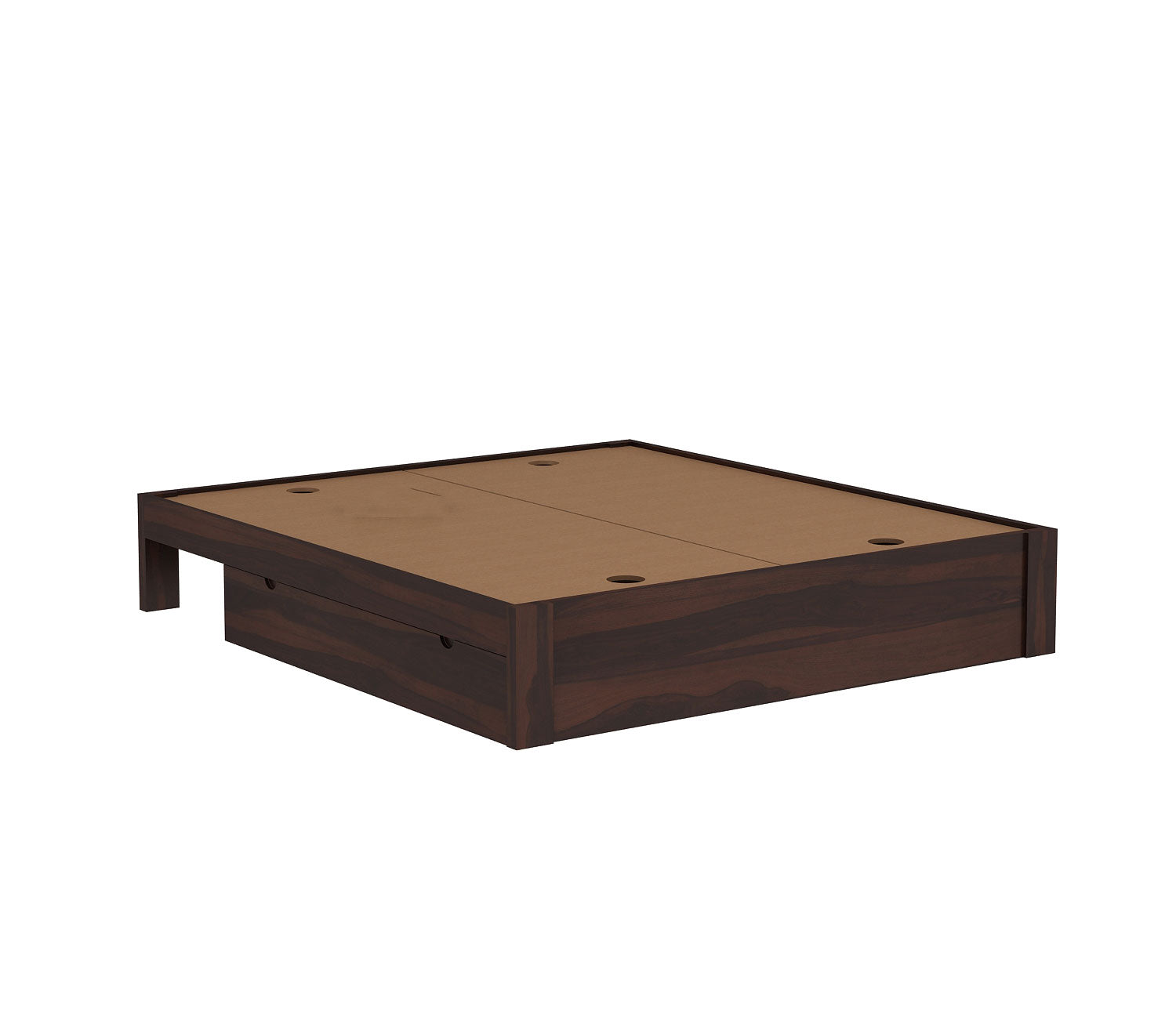 Forrest Sheesham Wood Upholstered Bed With Storage