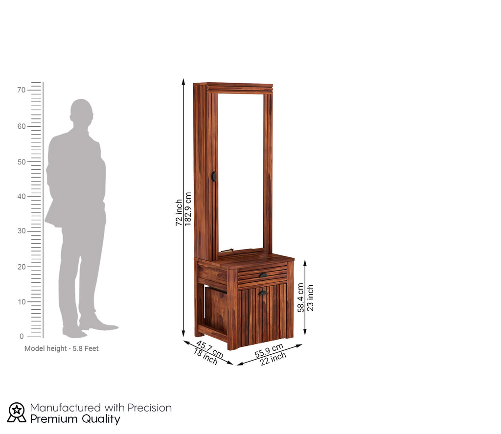 Oakley Dressing Table with Stool and Storage