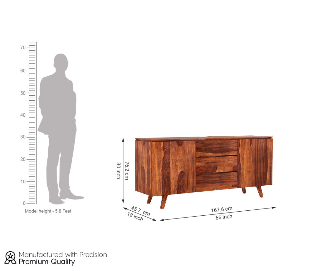 Elian Sheesham wood Sideboard and Cabinet