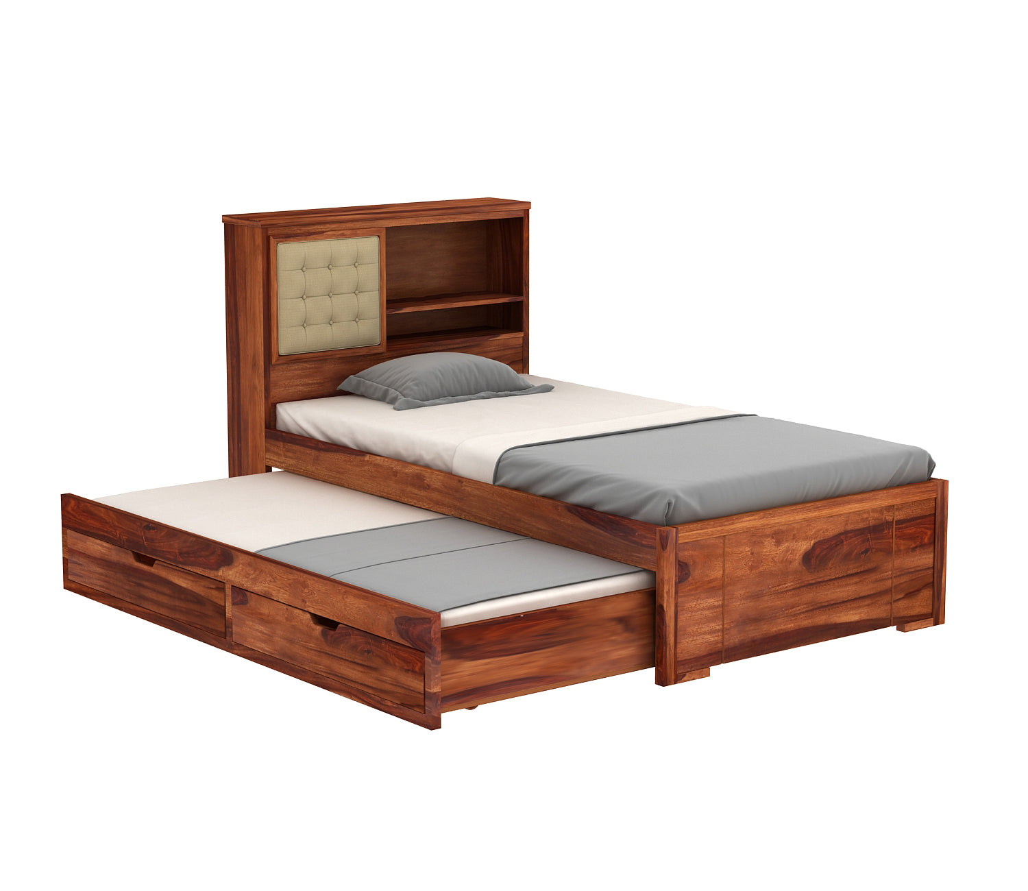 Joshua Kids Trundle Bed With Storage