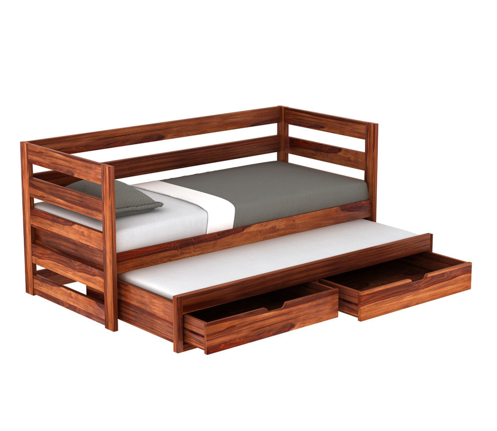 Isaiah Kids Trundle Bed With Storage