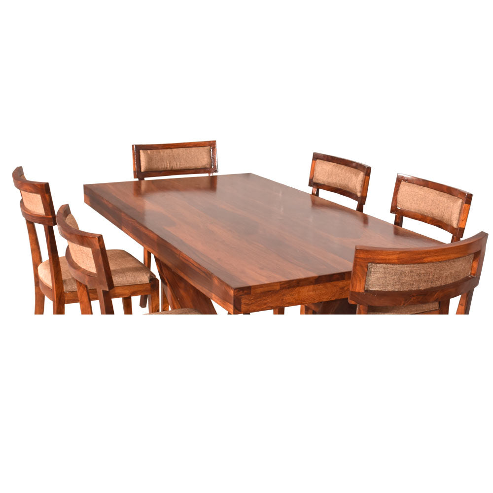 Finley Solid Wood Six Seater Dining Table