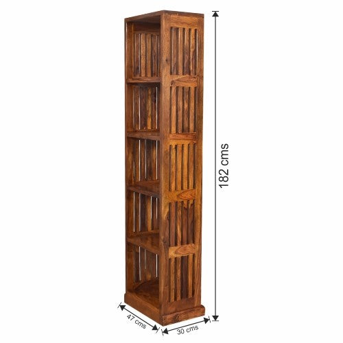 Khloe Wooden Hamlin  Wooden Bookshelf