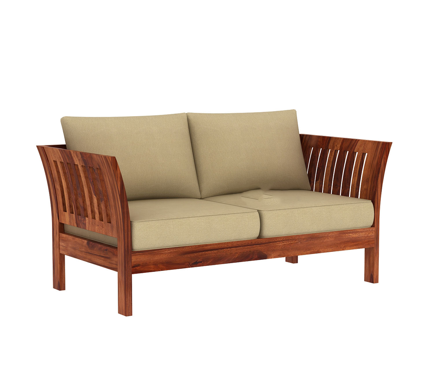Brad Wooden Sofa Set with Washable Zipper Cover