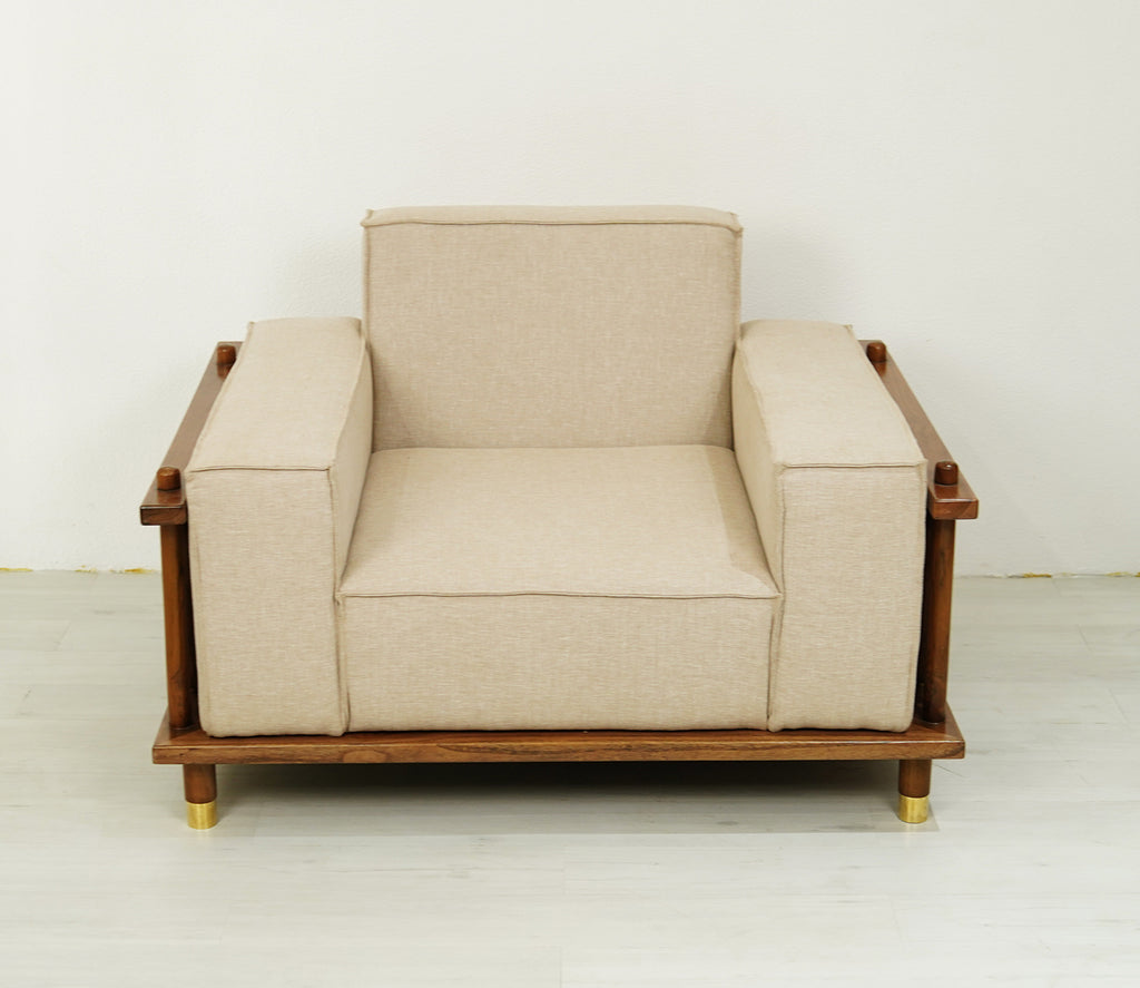 Alaya 3+1+1 Seater Ash Wood Cane Sofa