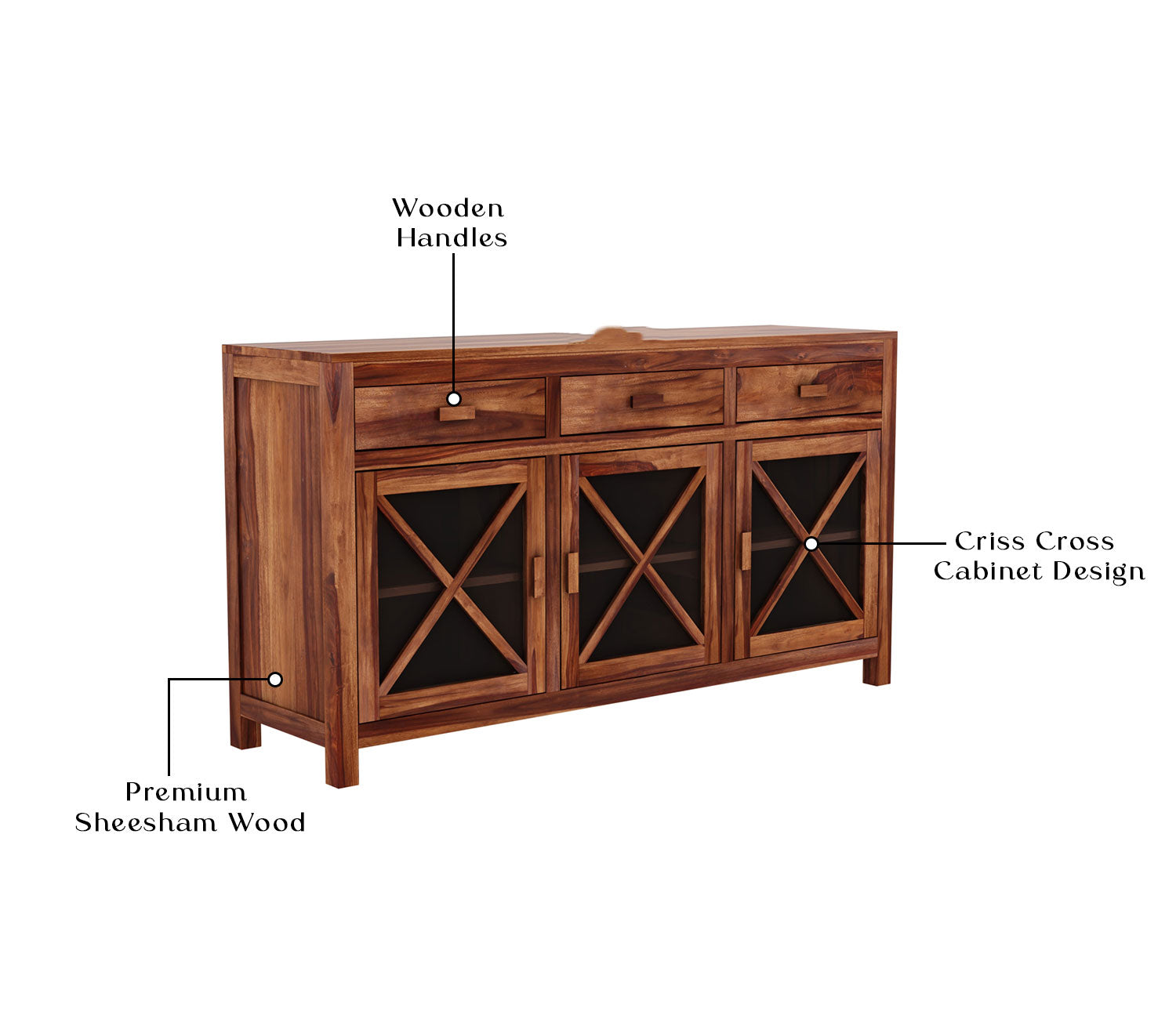 Simon Sheesham wood Sideboard and Cabinets