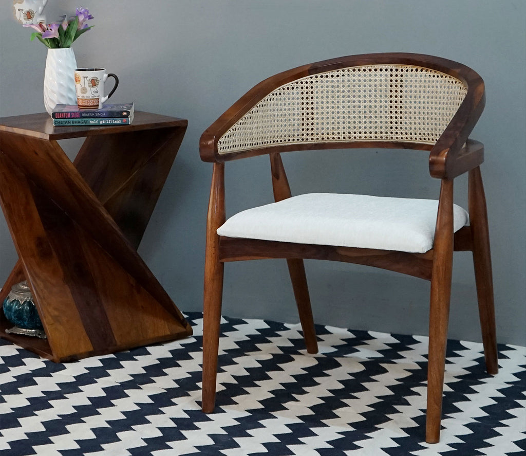 Juniper Curved Arm Chair with Cane - Set of 2