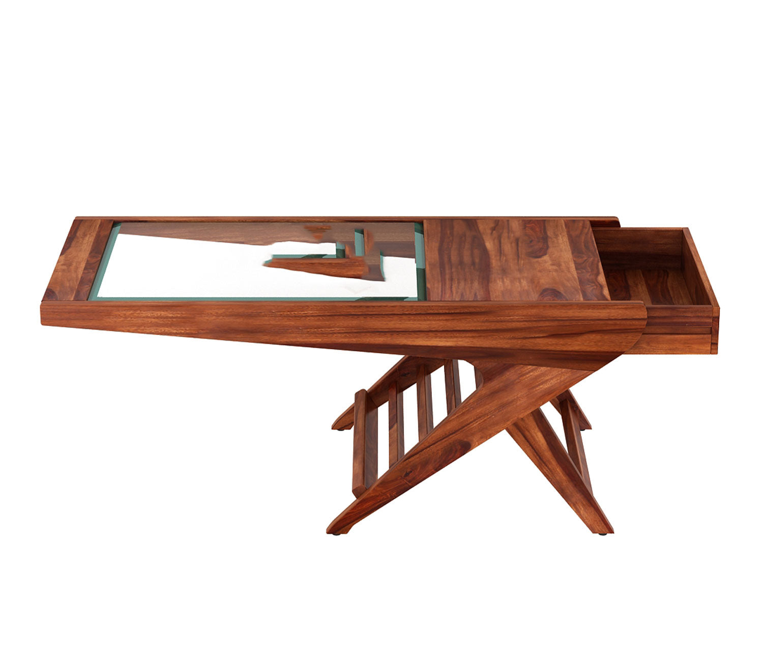 Natalia Glass Top Coffee Table