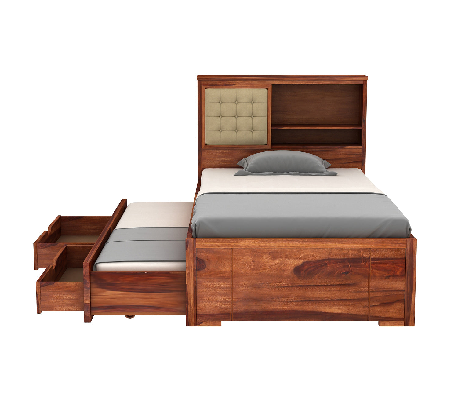 Joshua Kids Trundle Bed With Storage