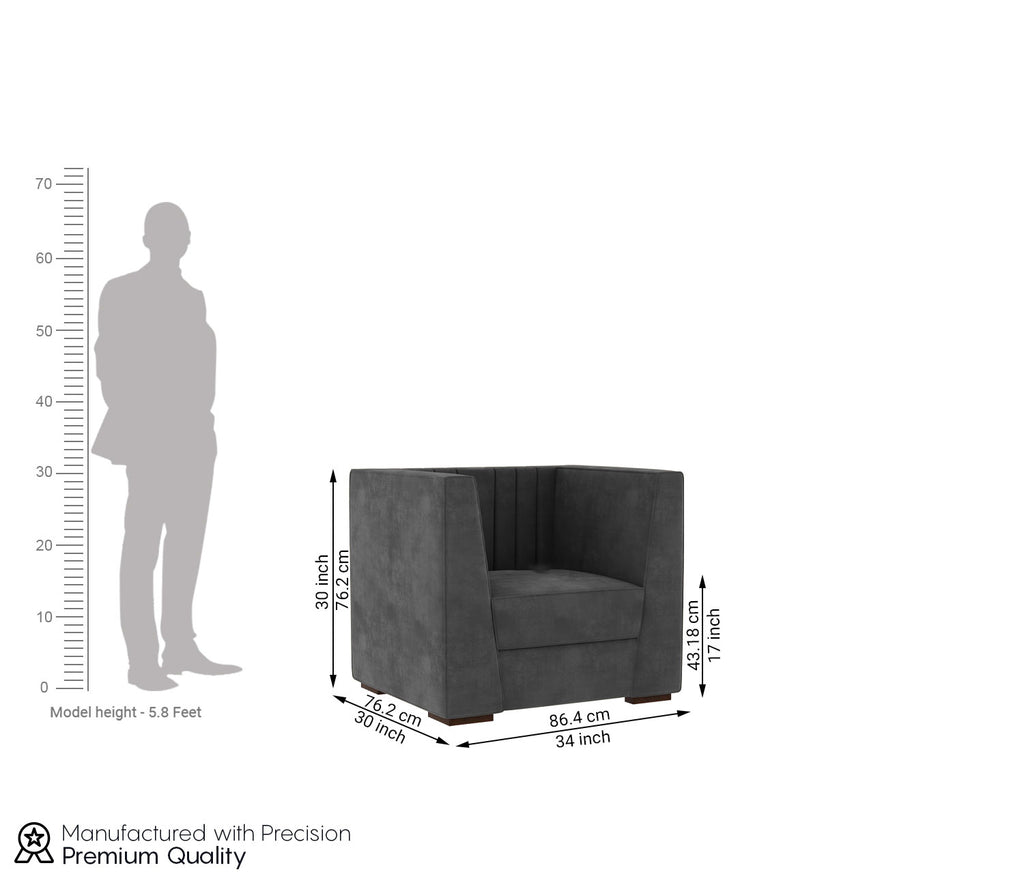 Elijah3+1+1 Fabric Sofa Set
