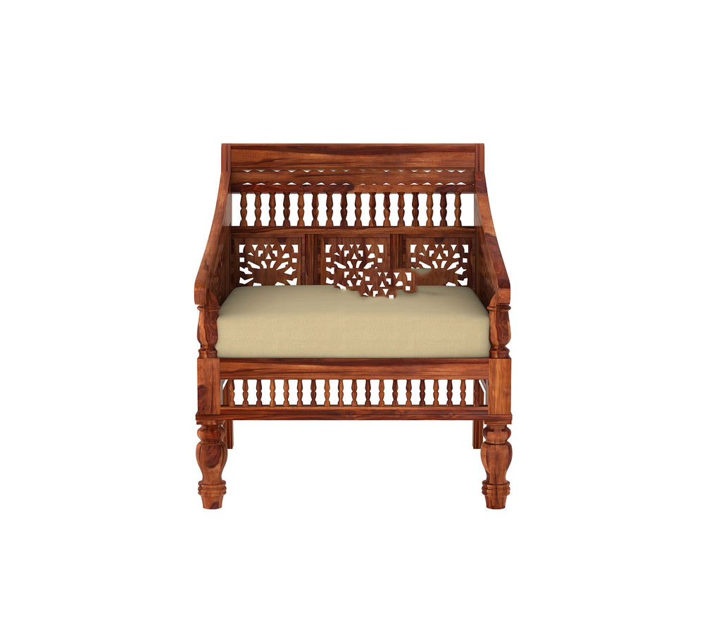 Jimmie Wooden 5 Seater Sofa Set