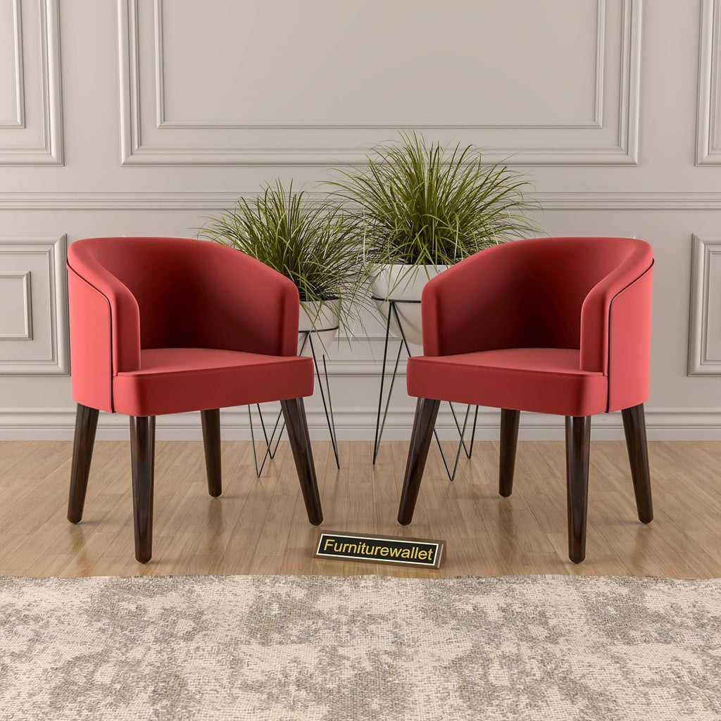 GFH Mid-Century Velvet Tufted Armchair with Brown Legs Fabric Velvet Accent Arm Chair for Living Room Bedroom Office