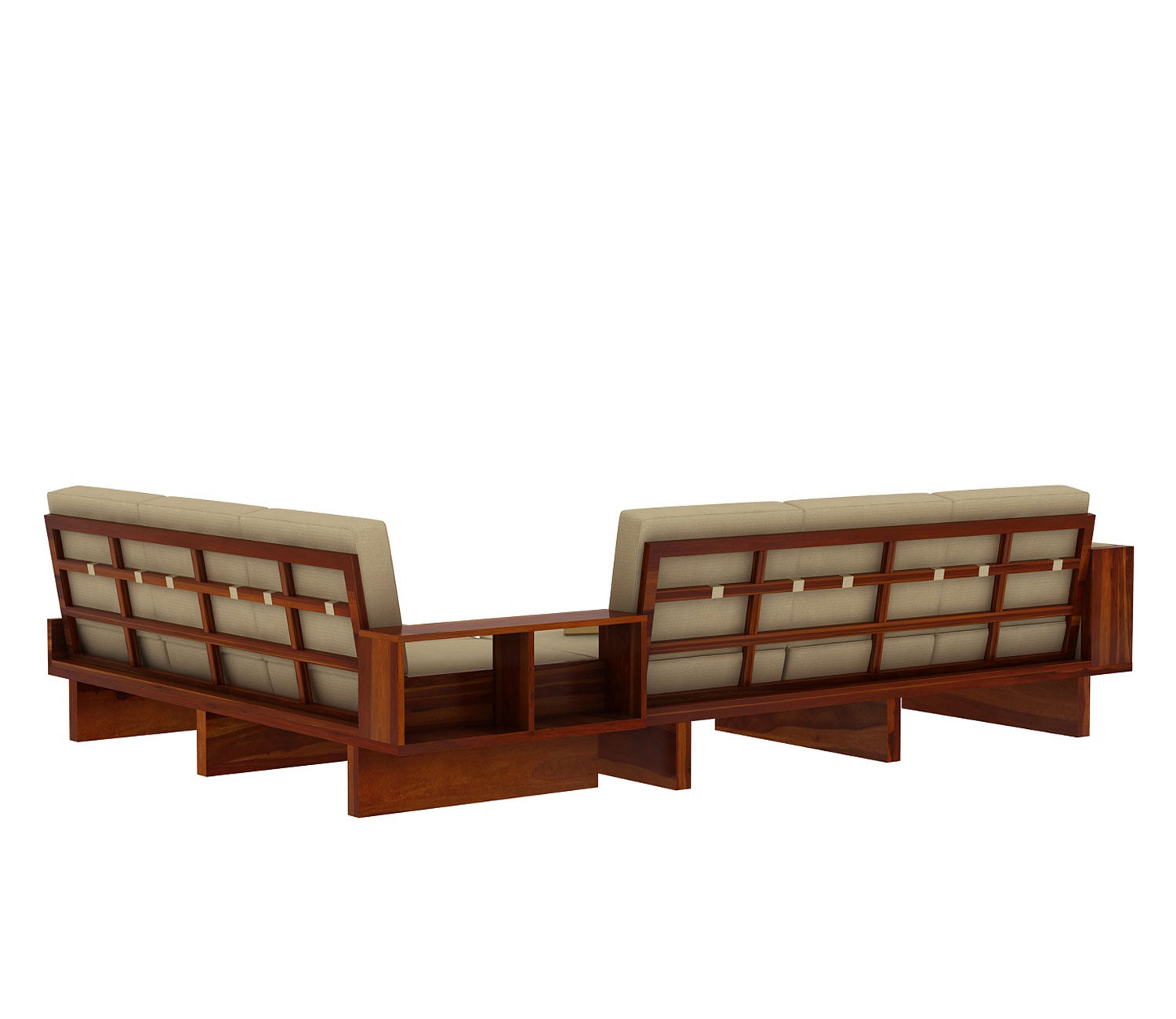 Vera 6 Seater L Shape Corner Sofa Set with Washable Zipper Cover