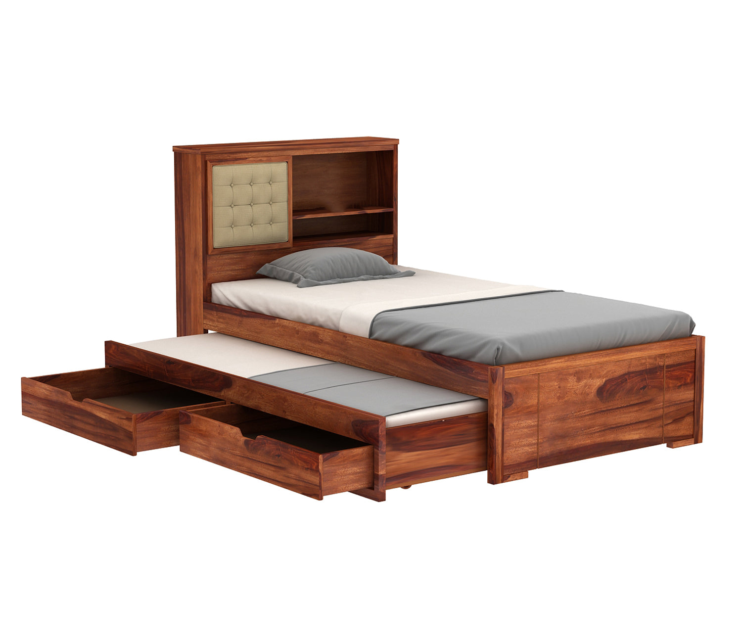 Joshua Kids Trundle Bed With Storage