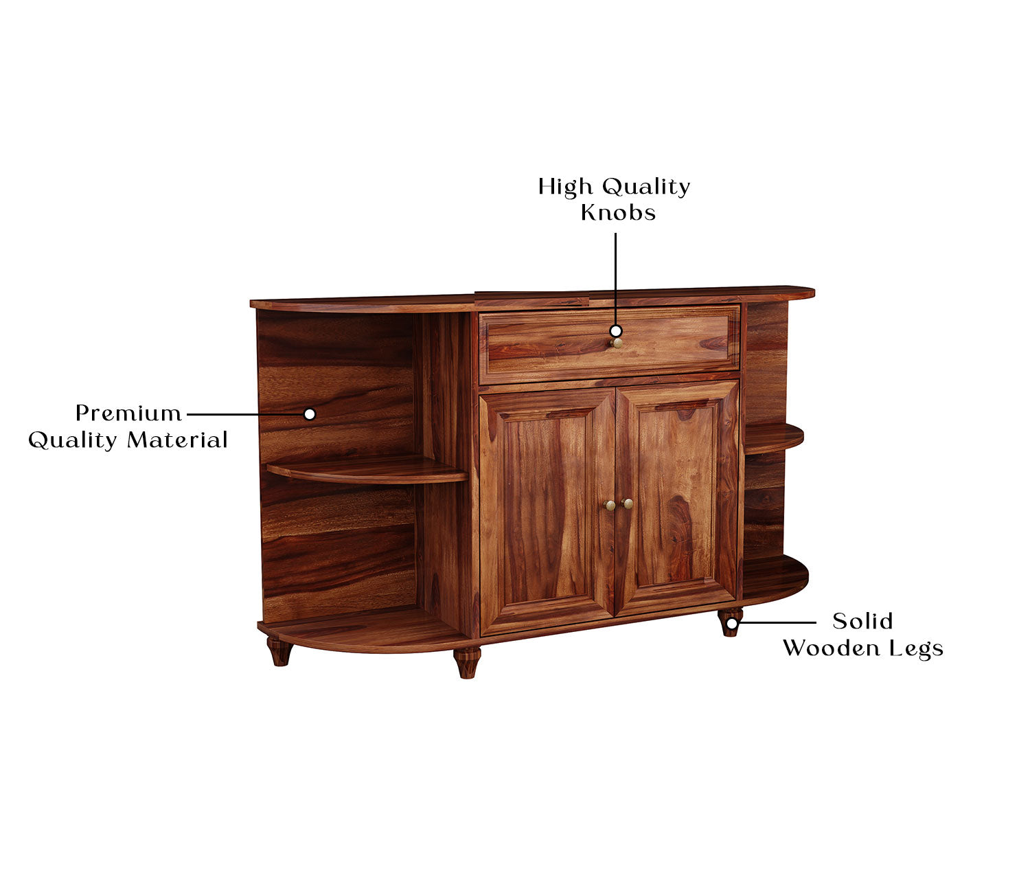 Marcus Sheesham Wood Storage Cabinet and Sideboard