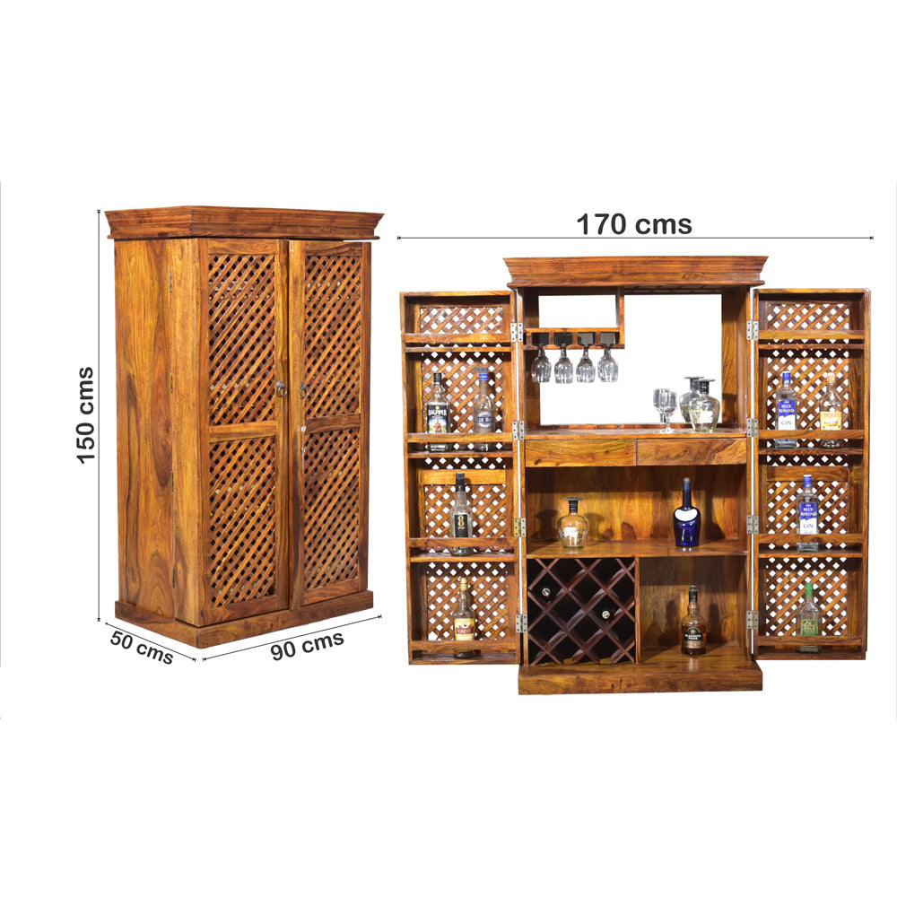 Emmeline Sheesham Wood Jali Bar