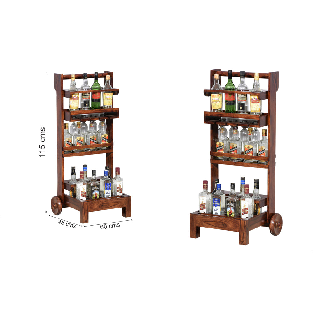 Luella Wood Maverick Bar Trolley