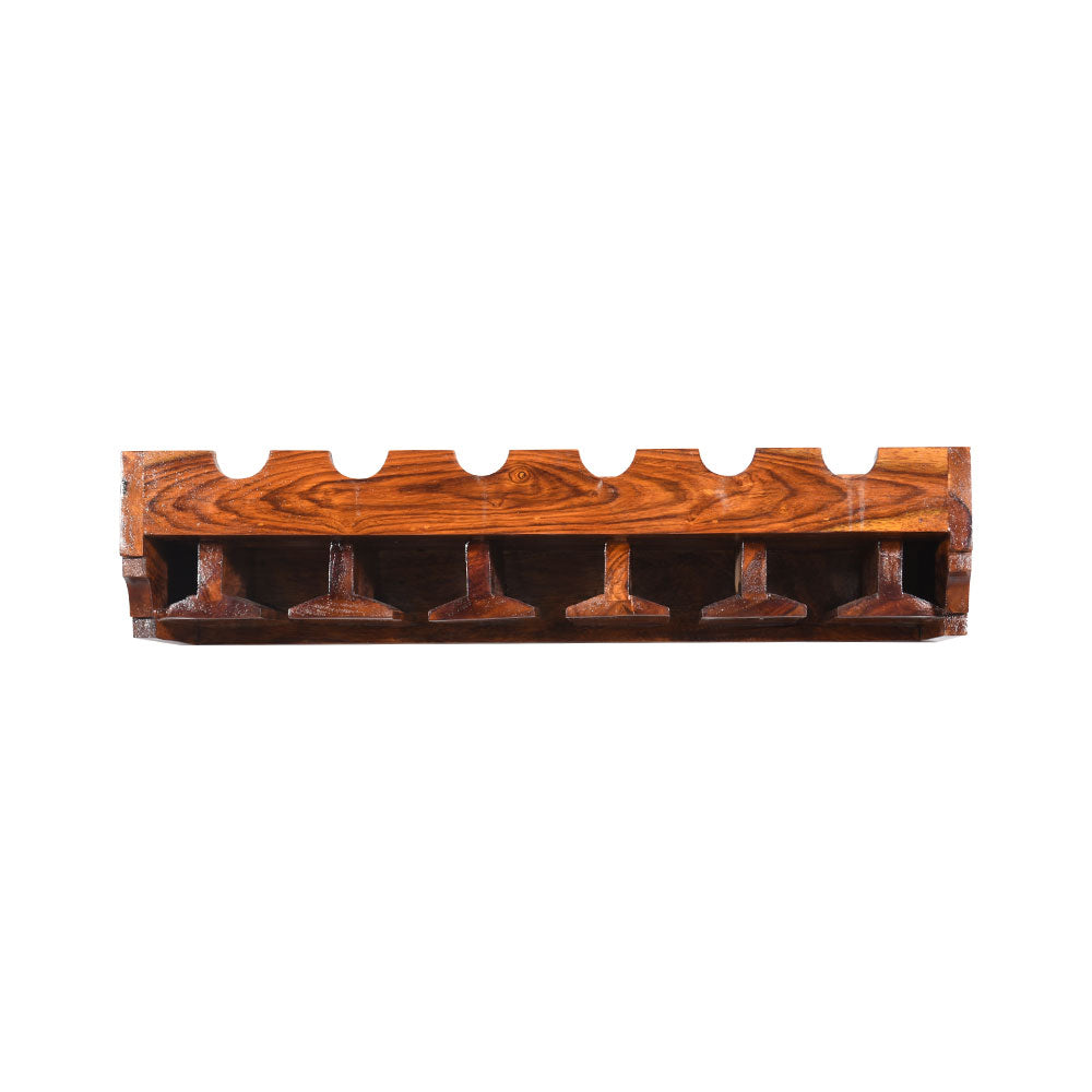 Magdalena Hanging Solid Sheesham Wood Bar