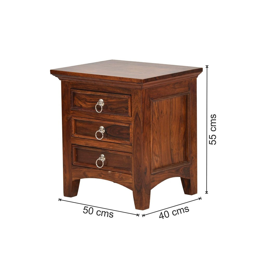 Chandler Sheesham Wood Bedside Table