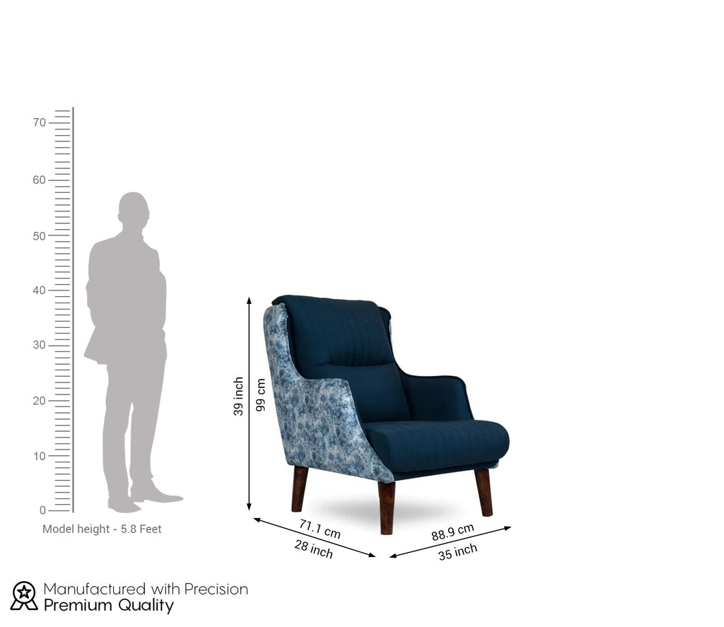 Barrett Wing Chair With Ottoman