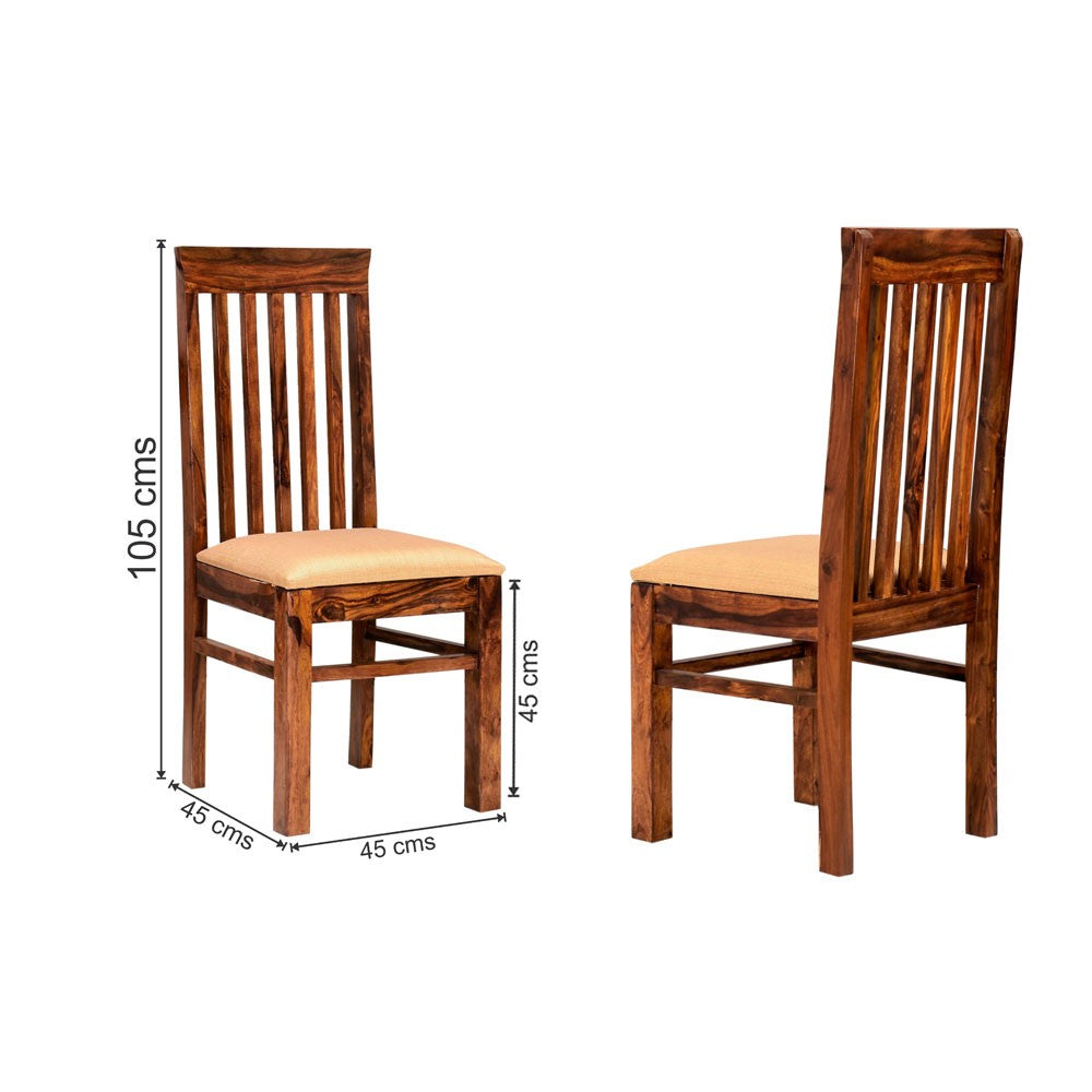 Jordan Wooden 4 Seater Dining Set