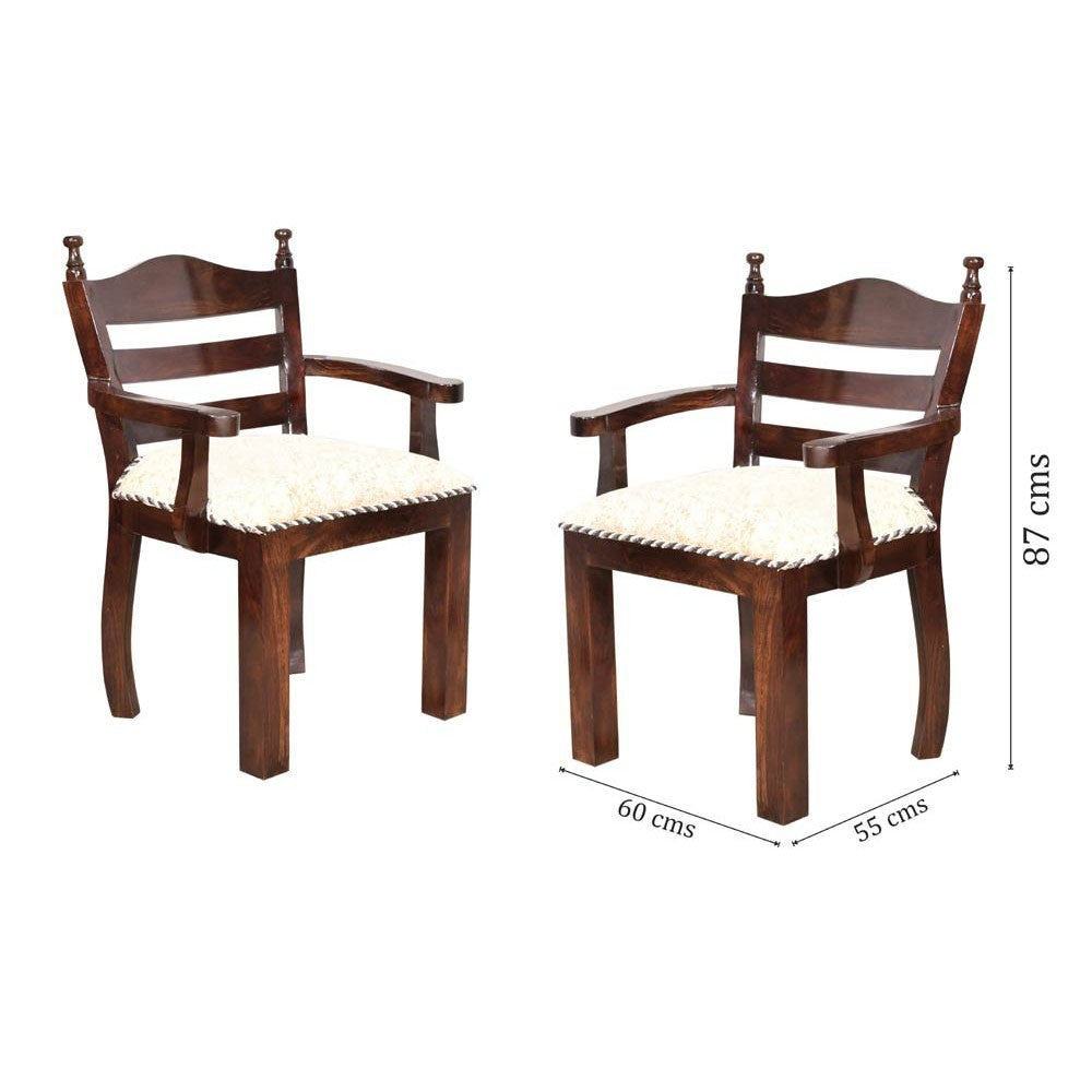 Kamryn Sheesham Wooden Easy Chair for Home and Office