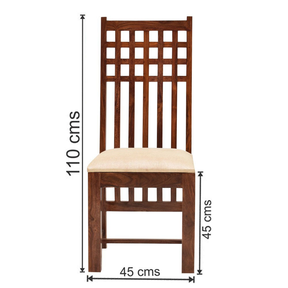 Seraphina Wooden 6 Seater Hi Chair Dining Set