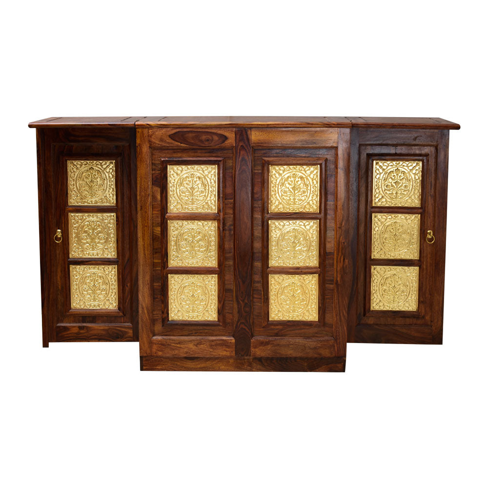 Solana Wood Brass MAJESTIC Bar