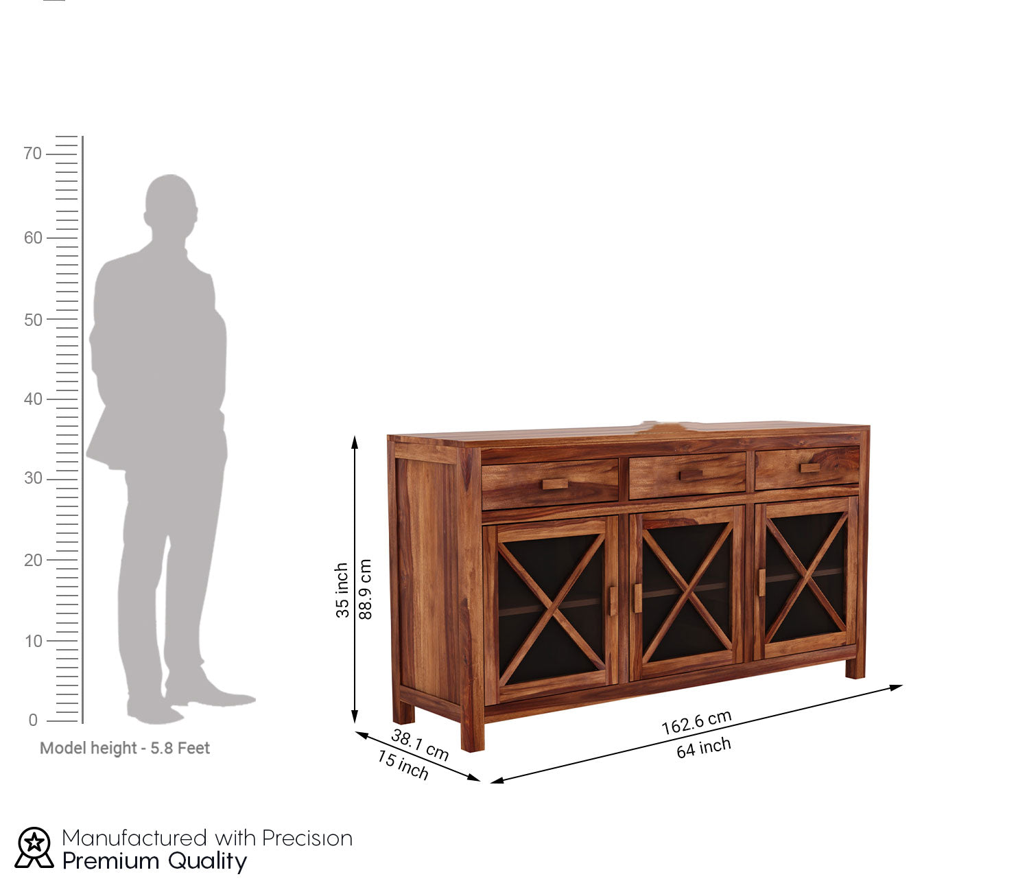 Simon Sheesham wood Sideboard and Cabinets